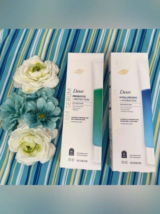 Dove Other - Dove Prebiotic Protection & Dove Hyaluronic Hydration Serum Cream Bundle NEW!